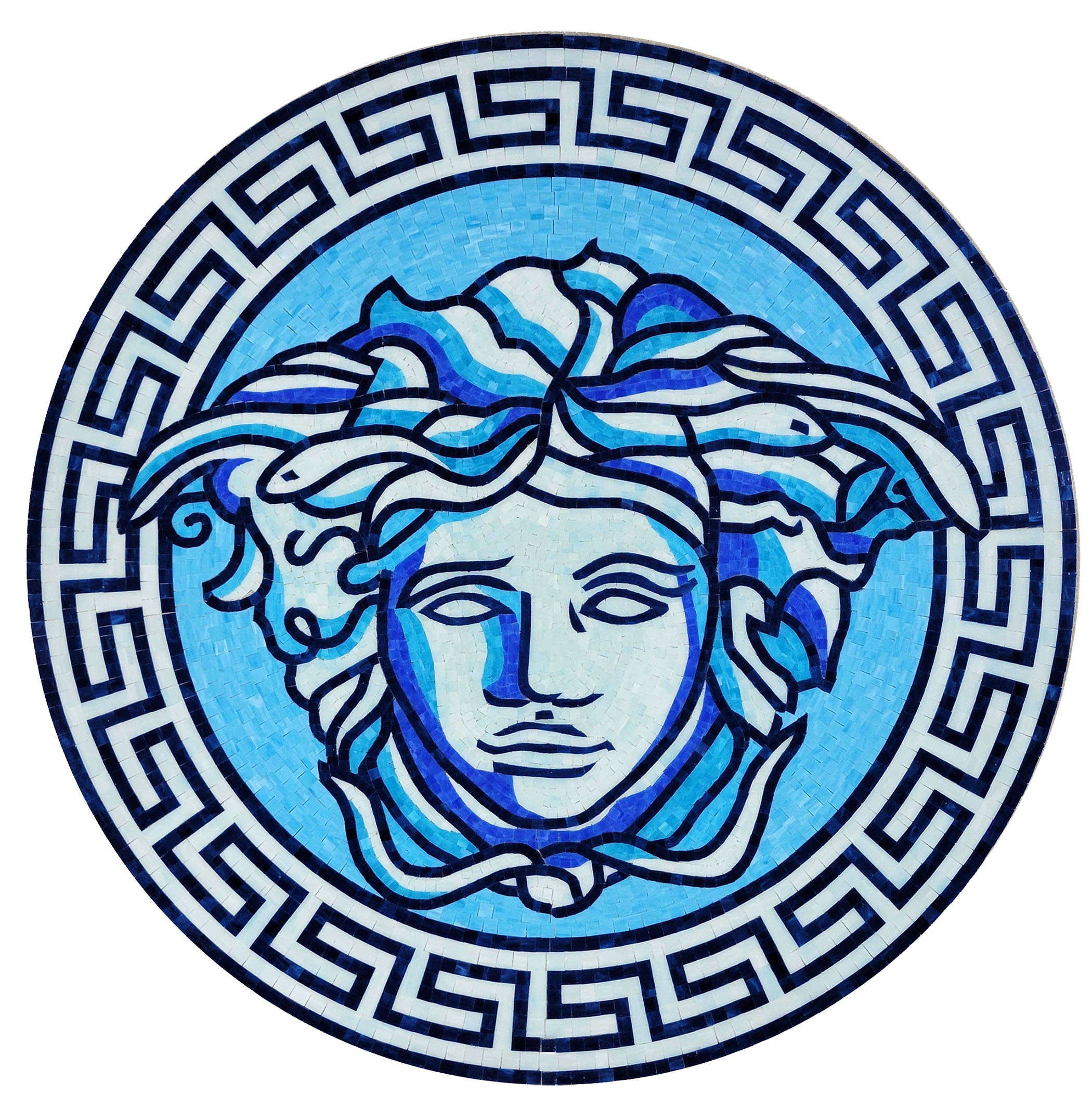 Glass Goddess Medallion Pool Mosaic by Artistry in Mosaics | G-GDD ...