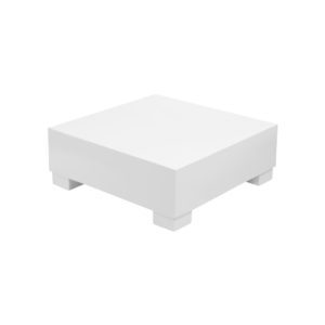 Ledge Lounger Mainstay Tall Square Side Table White